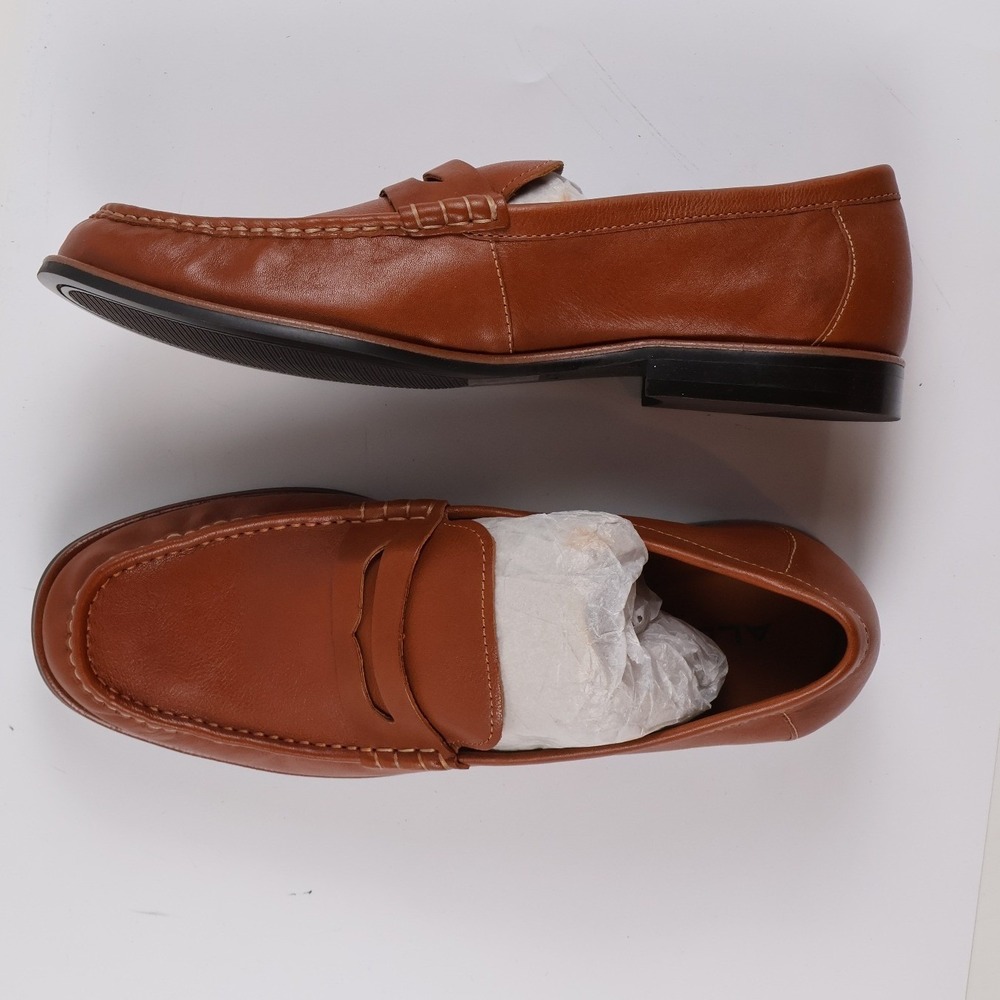 Aldo Penny Loafer Fioretto-220 Cognac Leather 10.5 Leather NEW